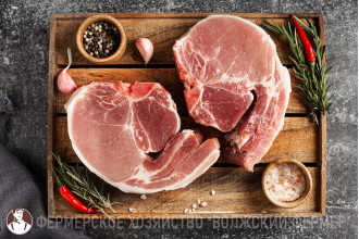 Стейк из корейки с вырезкой свиной